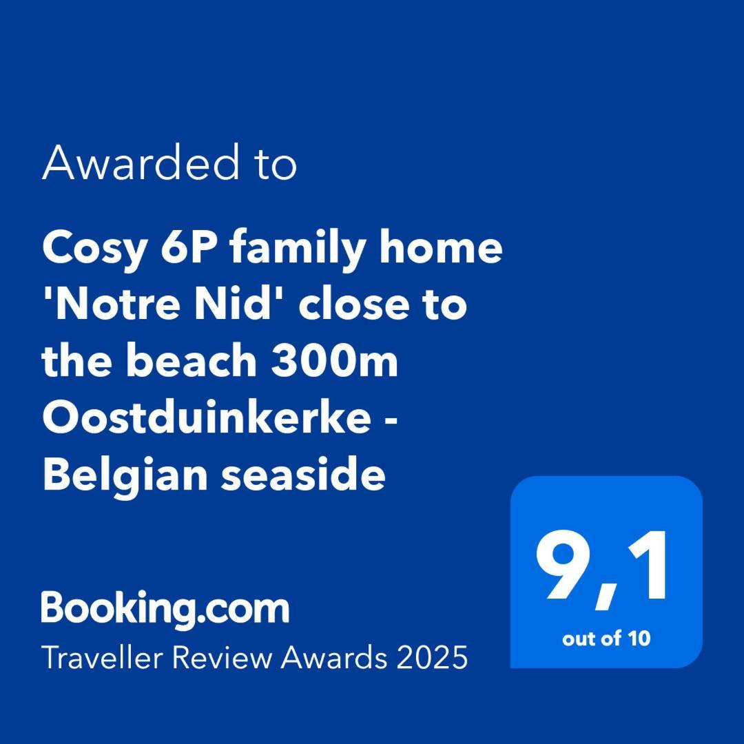 Cosy 6P Family Home 'Notre Nid' Close To The Beach 300M Oostduinkerke - Belgian Seaside Exterior foto